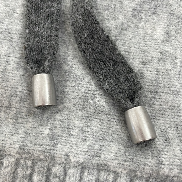 Pringle of Scotland x H&M Women’s Sweater S Grey Neon Yellow Cuff Hood Drawcord - Picture 16 of 16